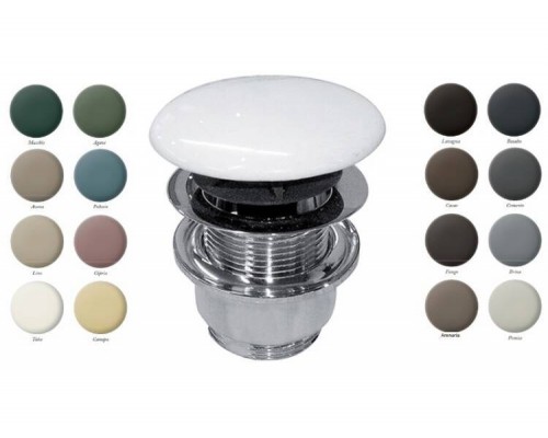 Донный клапан, CIELO, 1 1/4, диаметр, мм-72, универсальный, цвет-хром/Avena