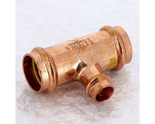 Тройник пресс медь Profipress G VIEGA 28х15х28 Тройник пресс медь Profipress G VIEGA 28х15х28