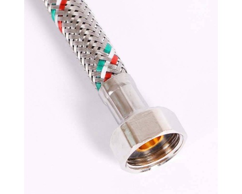 Гибкая подводка для воды UNI-FITT НВ 1/2" 80 см оплетка из нержавеющей стали Гибкая подводка для воды UNI-FITT НВ 1/2" 80 см оплетка из нержавеющей стали