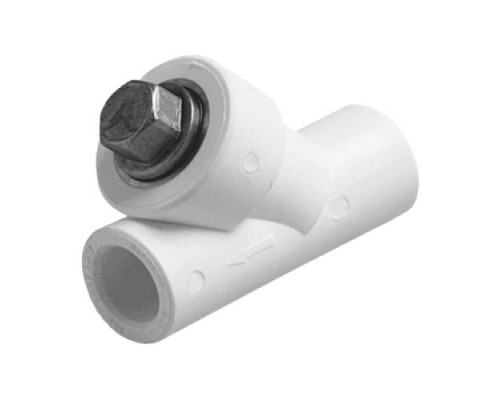 Фильтр PP-R бел сетчатый Дн20х45гр VALFEX 10141020 Фильтр PP-R бел сетчатый Дн20х45гр VALFEX 10141020
