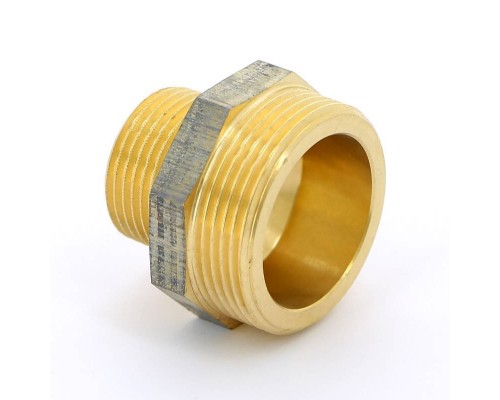 Ниппель бронза Viega укороченный НН 1"1/2 x 1"