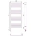 Сунержа Модус 3.0 Полотенцесушитель электрический 50x120h, лев., цвет: мат. золото 032-5700-1250