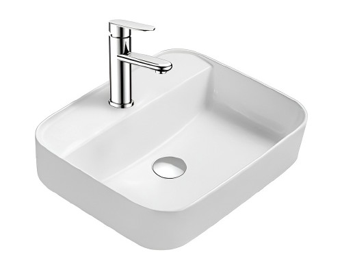 AQ5506-MW ВЕГА раковина 500395140 для установки на столешницу, матовый белый AQ5506-MW