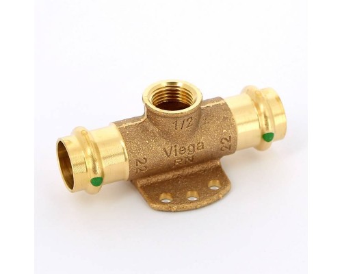 Тройник-водорозетка Viega Sanpress с SC-Contur 1/2" d=22