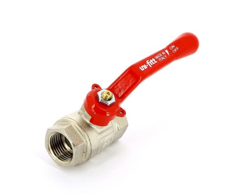 Кран шаровой ВВ 1/2" UNI-FITT полнопроходной рычаг Кран шаровой ВВ 1/2" UNI-FITT полнопроходной рычаг