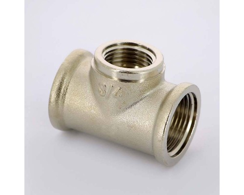 Тройник В никелированный UNI-FITT 3/4"x1/2"x3/4" Тройник В никелированный UNI-FITT 3/4"x1/2"x3/4"