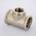 Тройник В никелированный UNI-FITT 3/4"x1/2"x3/4"
