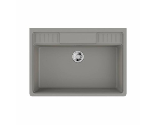 Мойка, OMOIKIRI, kinokawa, шгв 900-635-217, отверстия для смесителя-3 промаркированных, цвет-Leningrad Grey