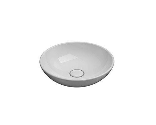 Раковина, Globo, FREE, шгв 400-400-140, отверстия для смесителя-отсутствуют, CERASLIDE, BATAFORM, цвет-белый