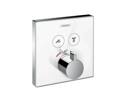 Смеситель для душа, Hansgrohe, ShowerSelect, цвет-белый/хром
