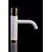 Boheme Stick Смеситель для раковины низкий, цвет: White Touch Gold 121-WG.2