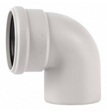 Отвод, Ostendorf, Skolan Safe, SKB, 87°, 75, PP-MD, цвет-RAL 7035 светло-серый