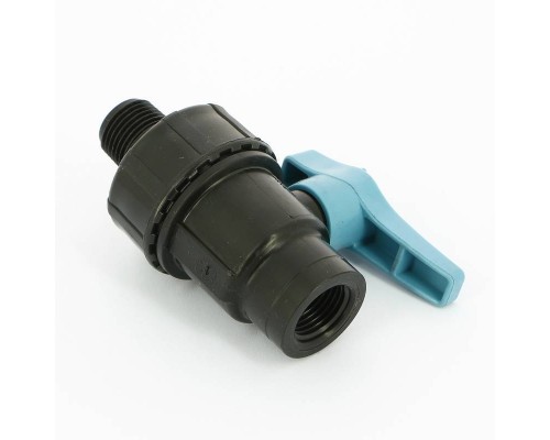Кран обжим-Н Unidelta 20 х 1/2" для труб ПНД полипропилен PP-B