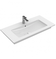 Раковина, Villeroy&Boch, Venticello, шг 800-500-165, отверстия для смесителя-1 сквозное, 2 промаркированных, цвет-альпийский белый