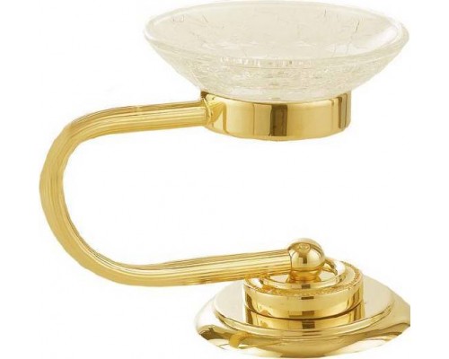 Boheme Murano Мыльница настольная, 11,5х12хh14,5 см, цвет: золото глянцевое 10910-G