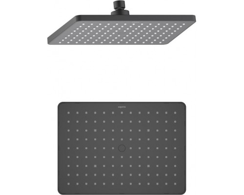 AQ2087MB прямоугольный верхний душ 26018868 мм, матовый черный AQ2087MB