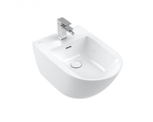 Биде, Villeroy&Boch, Subway 3.0, подвесной, шгв 375-560-270, CeramicPlus, цвет-альпийский белый