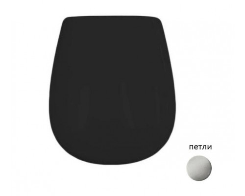 Сиденье для унитаза, Artceram, Azuley, шг 360-450, цвет-черный матовый