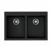 Omoikiri Bosen 80-2-BL Кухонная мойка Tetogranit 80x53 см, цвет: черный 4993836