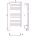 Сунержа Богема 3.0 Полотенцесушитель электрический 40x80h, лев., цвет: состар. бронза 05-5802-8040