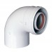 Коаксиальный отвод Baxi 110/160 87° полипропиленовый
