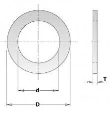 Кольцо переходное 30-15,87x1,4мм для пилы (299.211.00)