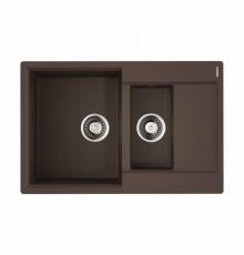 Мойка, OMOIKIRI, Daisen, шгв 780-510-230, отверстия для смесителя-6 промаркированных, цвет-темный шоколад