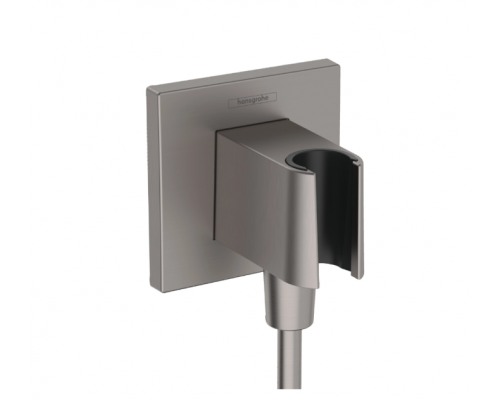 Шланговое подсоединение, Hansgrohe, Fixfit E, цвет-шлифованный чёрный хром