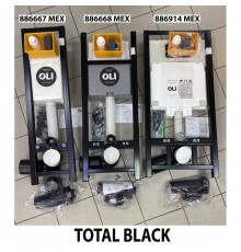 Модуль OLI QUADRA LE 886667 (280490) Sanitarblock 300 x 1150 х 180 мм с креплением total black LE