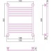 Сунержа Богема Полотенцесушитель водяной 50x60h, цвет: без покрытия 00-0220-6050