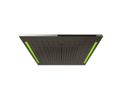 Накладная панель, Gessi, Colour, с подсветкой, шгв 500-500-12, цвет-Black Metal Brushed PVD