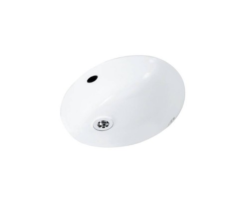 Раковина, Jaquar, Continental, шгв 595-420-200, отверстия для смесителя-отсутствуют, цвет-белый