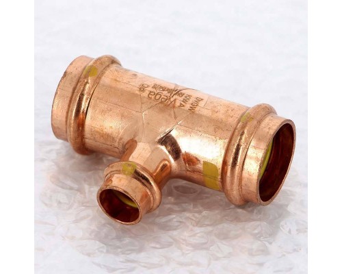 Тройник пресс медь Profipress G VIEGA 28х15х28 Тройник пресс медь Profipress G VIEGA 28х15х28