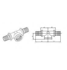 Тройник с внутренней резьбой SDR 11, 32-Rp 1/2-32 LX