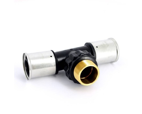 Тройник пресс-Н1/2" PVDF HENCO 50х1"1/2х50