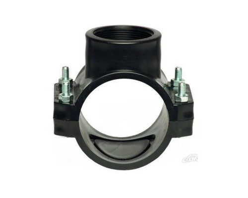 Врезка монтажная Unidelta зажим-В 160 x 3/4" 4 болта, для труб ПНД полипропилен PP-B