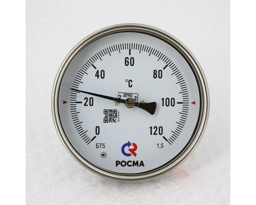 Термометр Росма БТ- 51.211 100/46 (1/2", 0-120'С, 1,5)