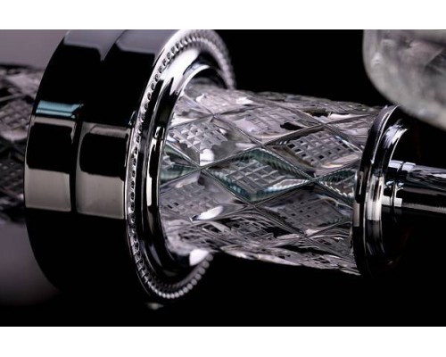Boheme Murano Cristal Мусорное ведро круглое напольное, цвет: хром 10914-CRST-CH