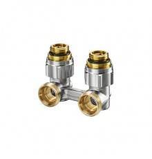 Узел, Multiflex F, угловой H-образный, 3/4, 1/2, Н ЕК-Н, никелированный, ZB