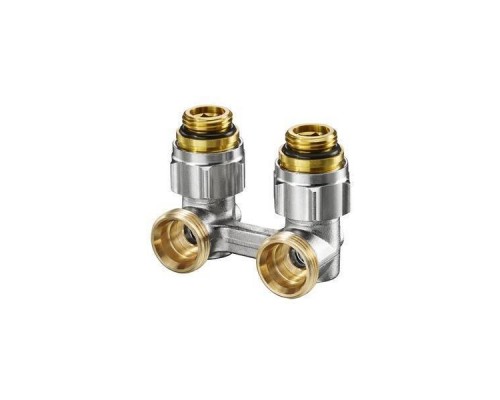 Узел, Multiflex F, угловой H-образный, 3/4, 1/2, Н ЕК-Н, никелированный, ZB