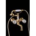 Boheme Crystal Смеситель для ванны, душевой комплект, двуручковый, цвет: бронза матовая 313-CRST