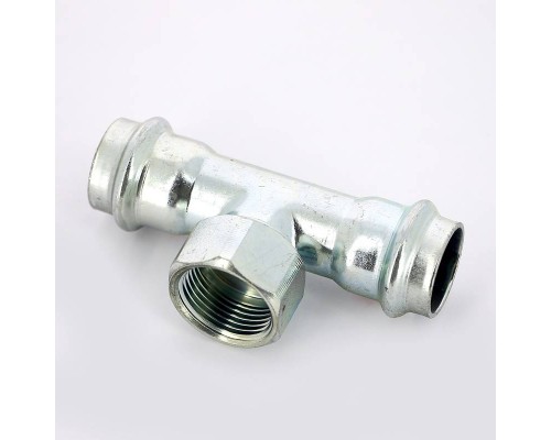 Тройник пресс-В оцинкованная сталь Prestabo VIEGA 22х3/4"х22 Тройник пресс-В оцинкованная сталь Prestabo VIEGA 22х3/4"х22