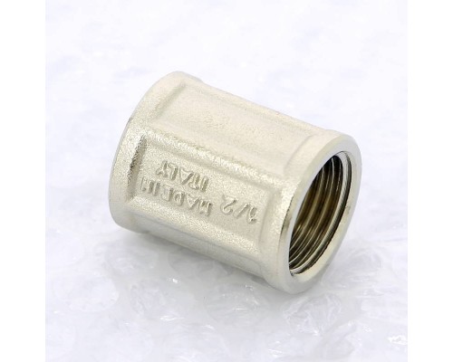 Муфта В никелированная TIEMME 1/2"