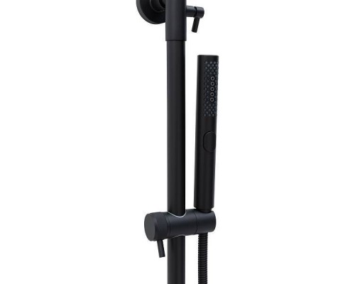 Allen Brau Priority Душевая стойка 27,7x50,9x123,2h см, излив 11,4 см, цвет: черный мат. 5.31A10-31