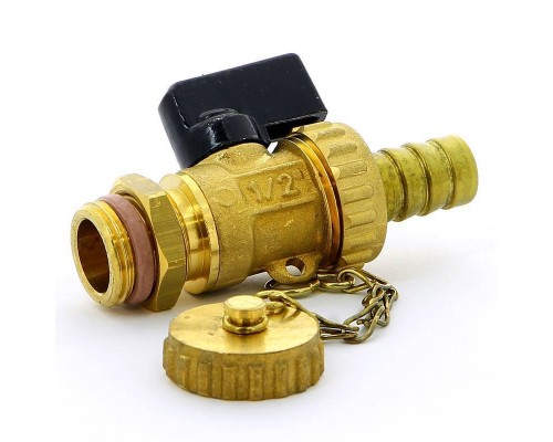 Кран шаровой сливной KANSAS флажок BUGATTI 1/2"