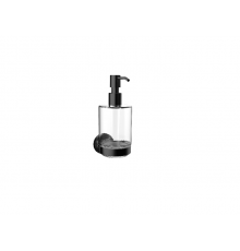 Дозатор для жидкого мыла, Emco, Round, шг 69-101, прозрачный глянцевый, Black