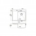 Omoikiri Akisame 65-R-LG Кухонная мойка нерж. сталь 65x51 см, цвет: светлое золото 4973084