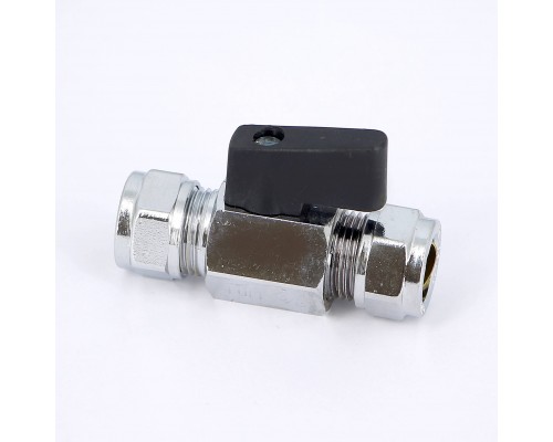 Кран мини обжим флажок TIEMME 12x12