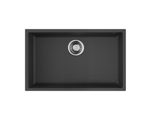 Omoikiri Tedori 66-U-BL Кухонная мойка Tetogranit 66x42 см, цвет: черный 4993972