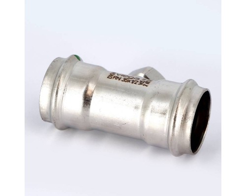 Тройник пресс-В нержавеющая сталь Sanpress Inox VIEGA 35х1/2"х35 Тройник пресс-В нержавеющая сталь Sanpress Inox VIEGA 35х1/2"х35